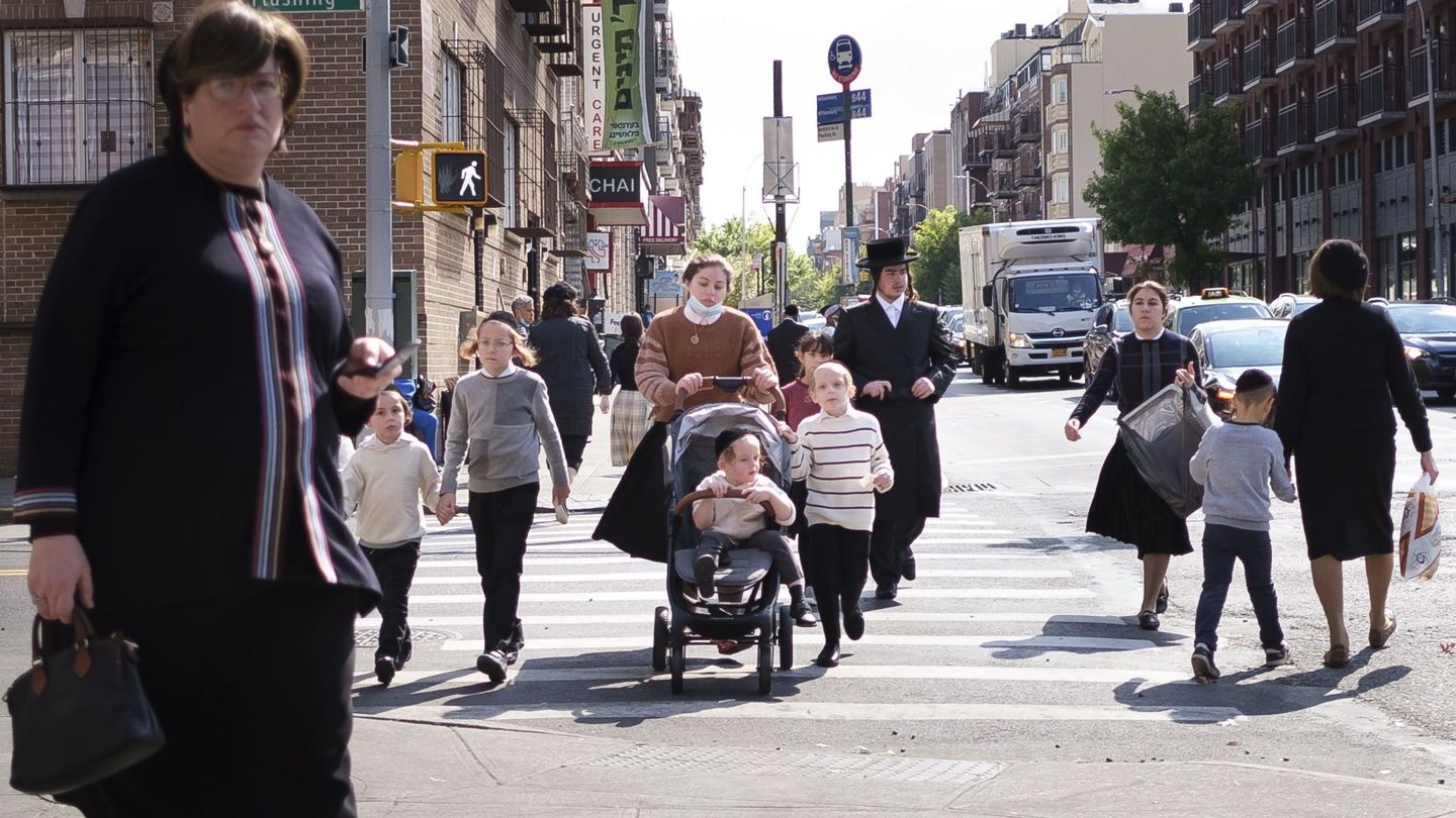 El barrio judío de Williamsburg, en Nueva York, en octubre de 2020 (EFE)