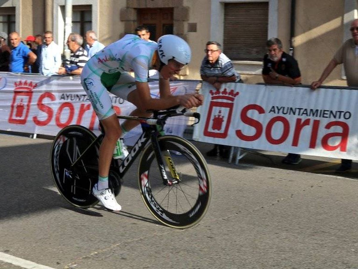 Foto: Carlos Rodríguez, durante una carrera de 2018. (Foto: Kometa Cycling Team)