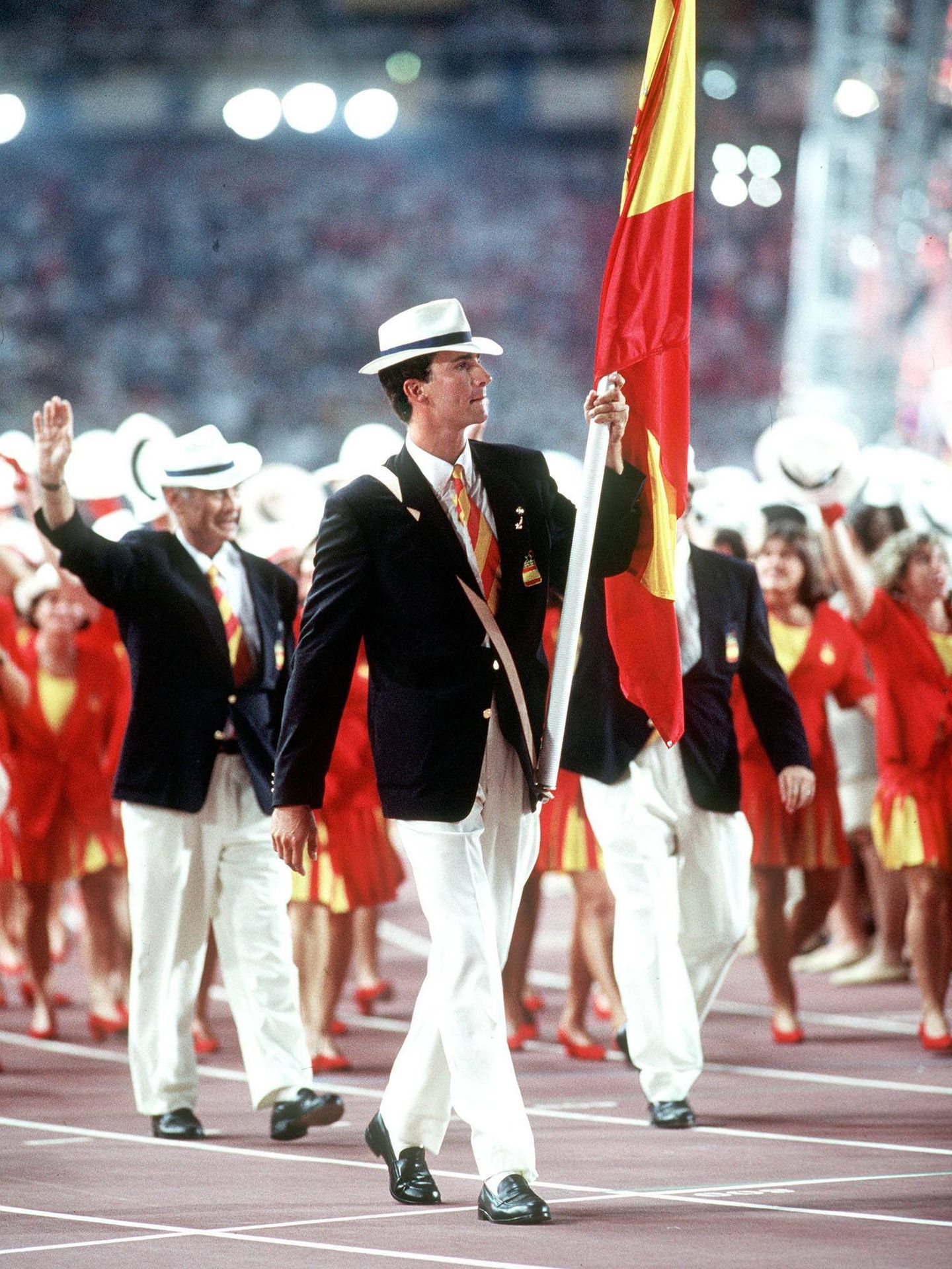 El rey Felipe, abanderado en los Juegos Olímpicos de Barcelona. (Cordon Press)