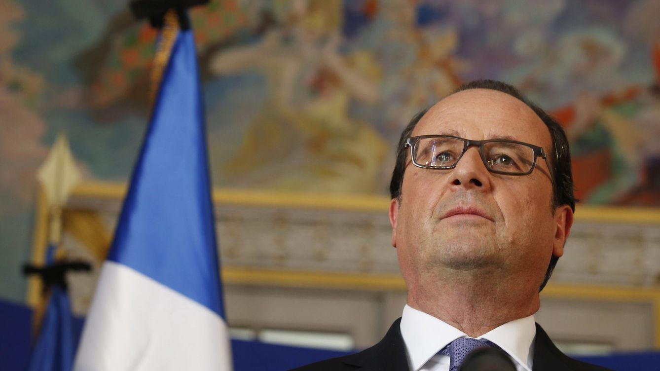 Foto: El presidente francés François Hollande visita a los heridos (EFE)