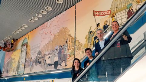 La liberación de París vista desde Valencia: un gran mural recuerda a Amado Granell en la nueva Línea 10