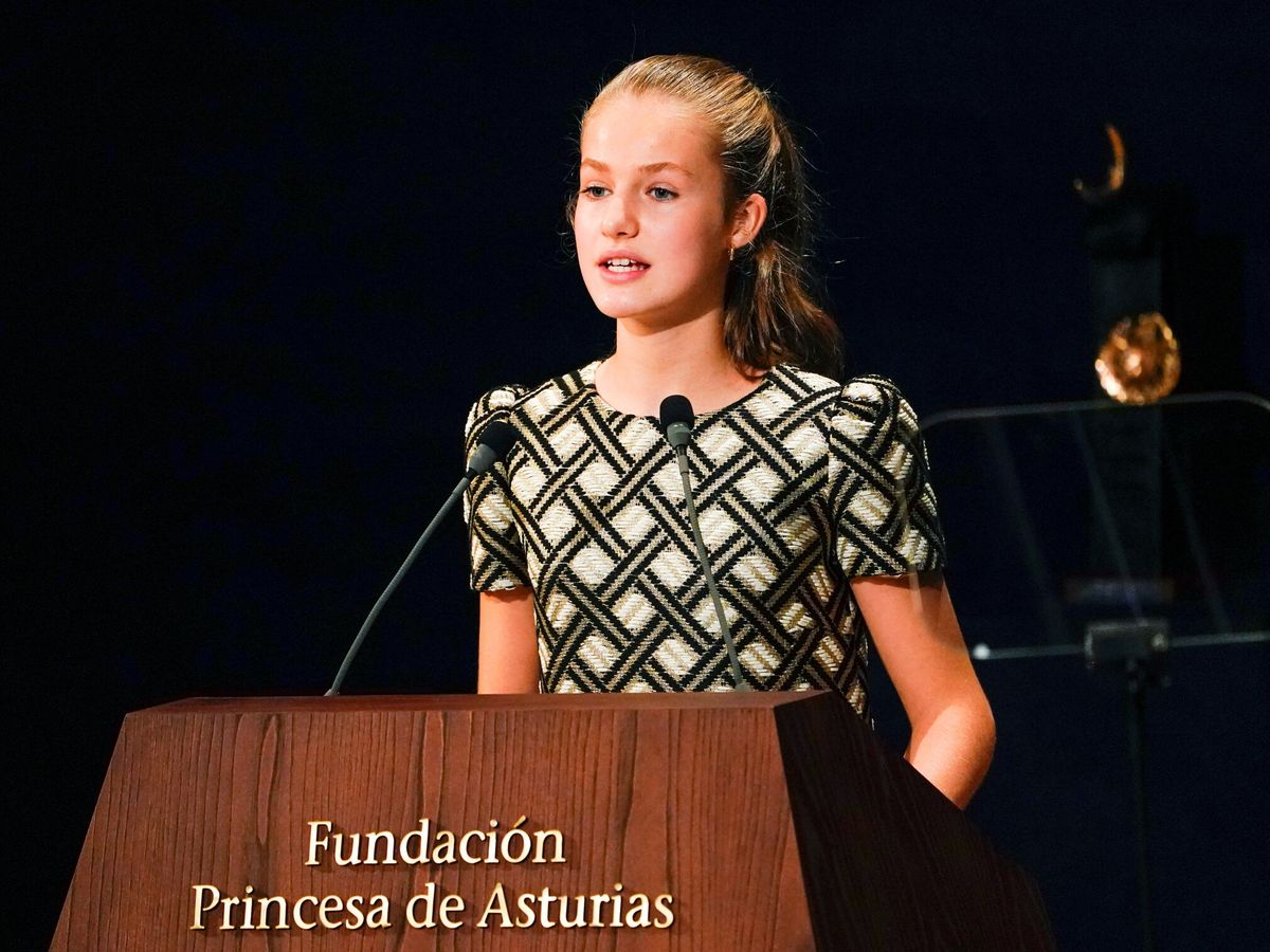 Foto: La princesa Leonor, en los Premios Princesa de Asturias 2021. (Reuters/Vincent West)