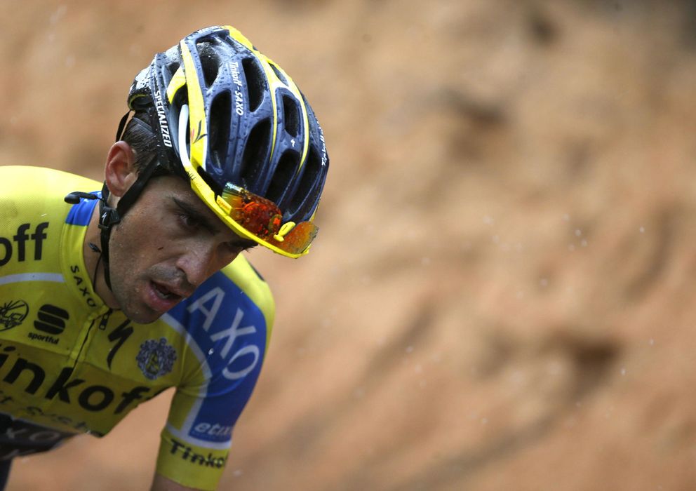 Foto: Alberto Contador no pudo repetir su victoria de 2012 (EFE).
