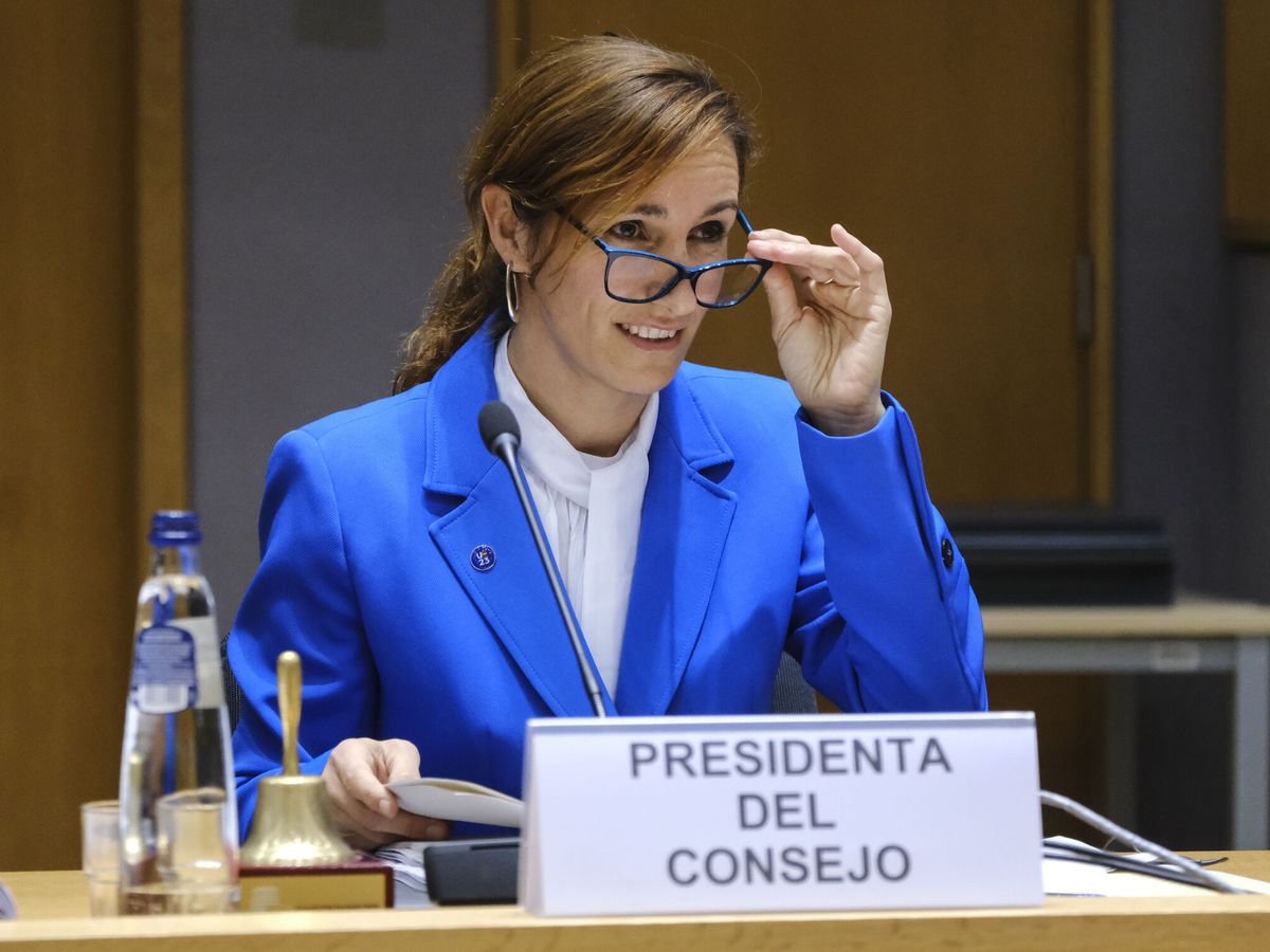 Foto: La ministra de Sanidad, Mónica García. (EFE/Alexandros Michailidis)