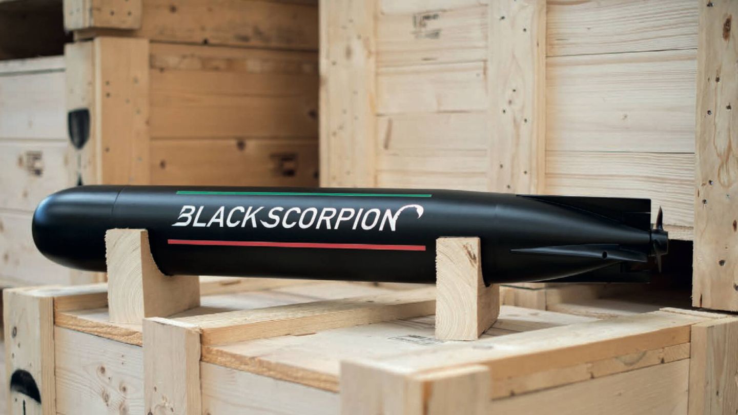 El torpedo Black Scorpion tiene una carga explosiva de 2,4 kilogramos. (Leonardo)