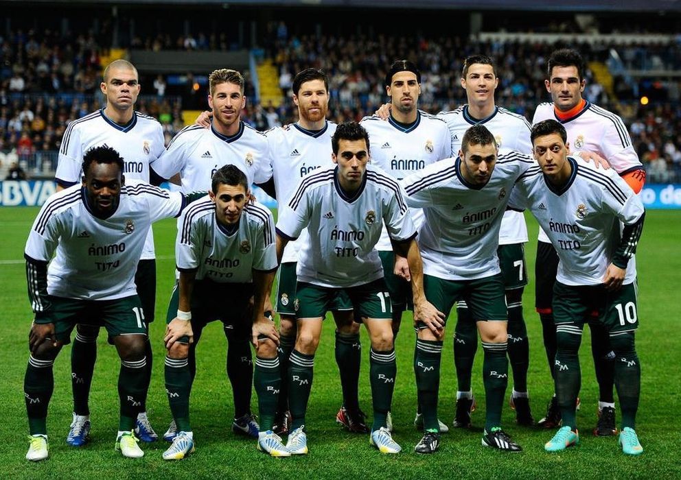 Foto: El Real Madrid, en 2012, con una camiseta de apoyo a Tito.