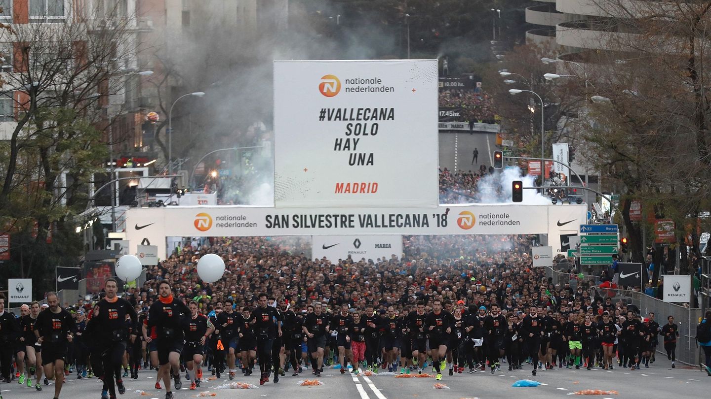 42.500 corredores participaron en la San Silvestre Vallecana. (EFE)