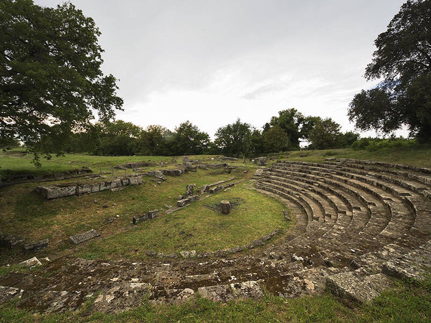 Vista del teatro romano de Tusculum.  CSIC