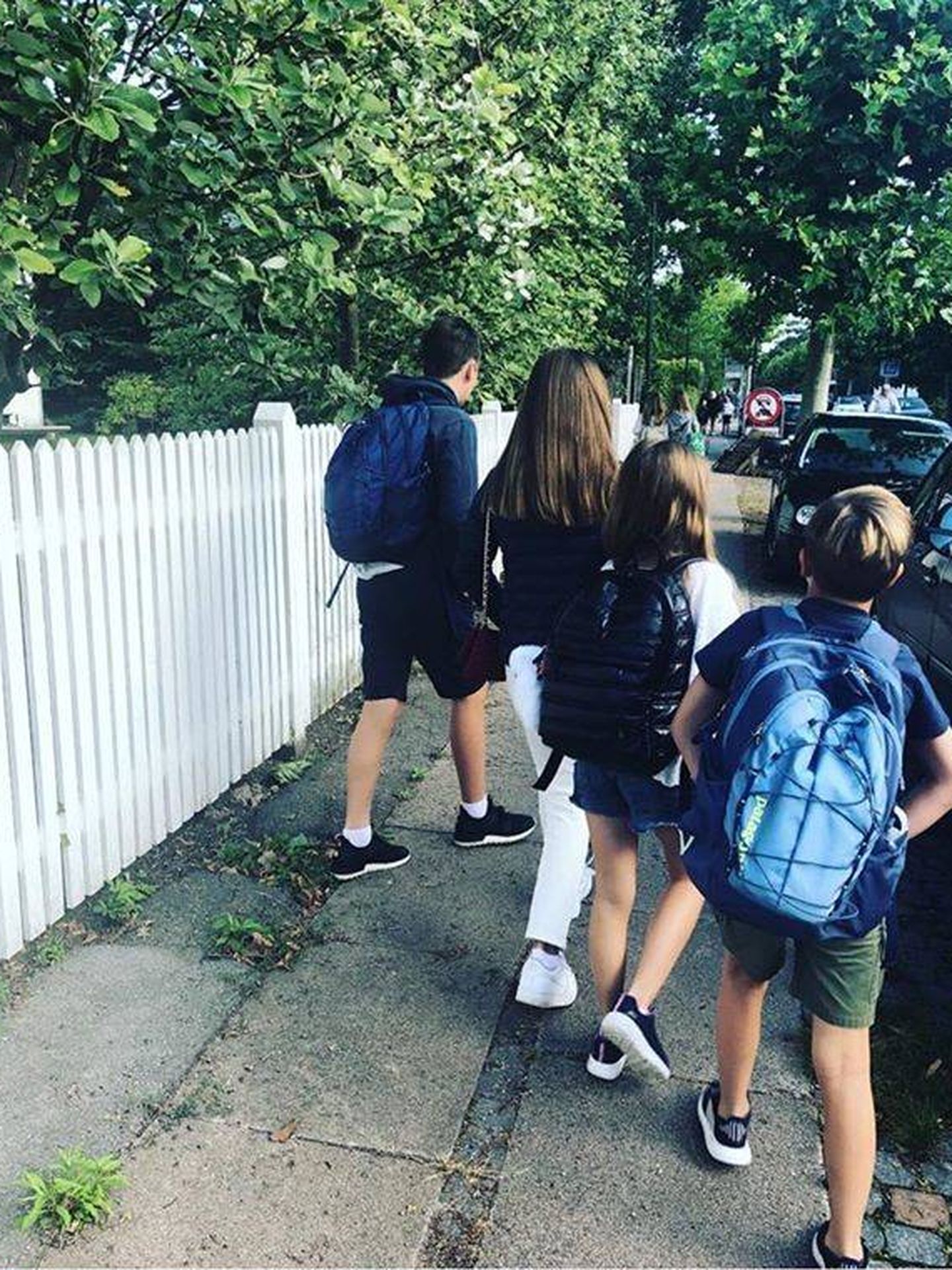 Los hijos de Federico y Mary, volviendo al colegio. (Instagram: @Detdanskekongehus)