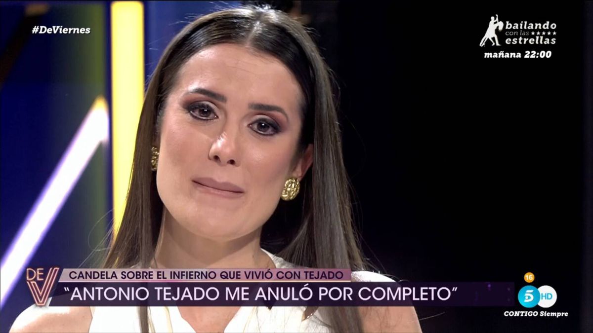 Candela, al límite, rompe a llorar en Telecinco' tras ocultar su infierno con Antonio Tejado