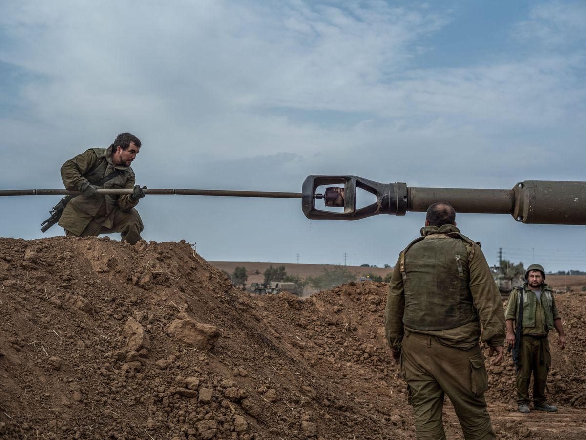 Foto: Las fuerzas de artillería israelíes, cerca de la franja de Gaza. (Foto: Ilia Yefimovich)