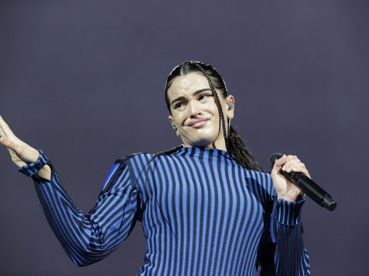 Foto: La cantante Rosalía durante su gira 'Motomami World Tour'. (EFE/Cabalar)