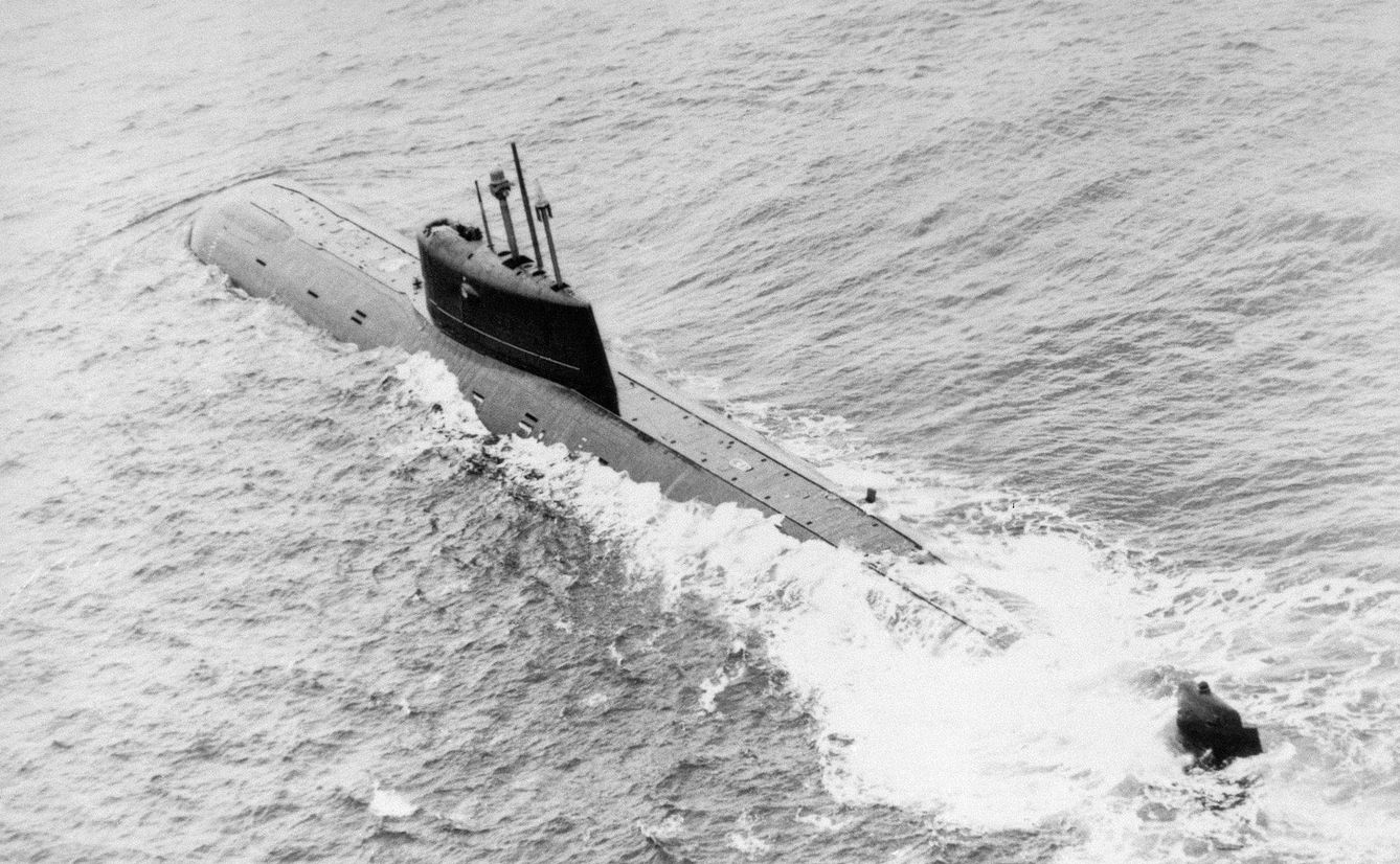 El submarino soviético K-278 Komsomolets, hundido en 1984. (Wikimedia Commons)