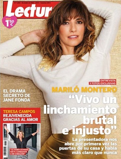 Mariló Montero, en la portada de la revista 'Lecturas'.
