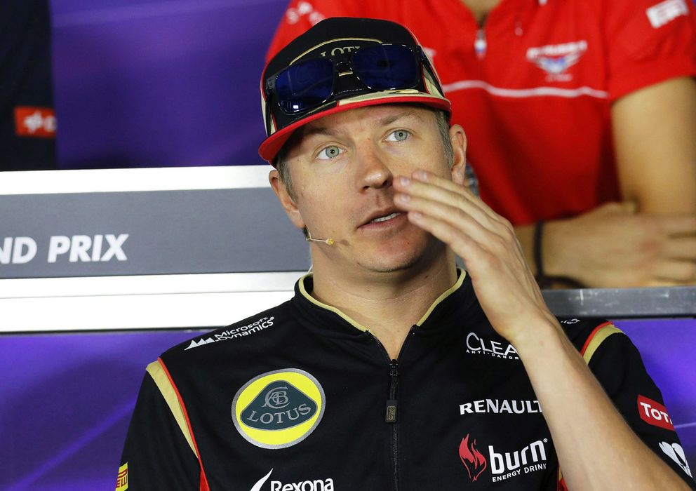 Foto: Kimi Raikkonen en la rueda de prensa del último Gran Premio (Efe).
