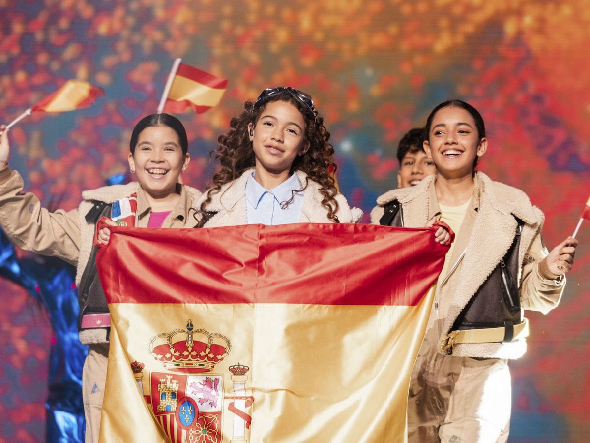 Foto: La valenciana Sandra Valero en Eurovisión Junior 2023.(EFE)