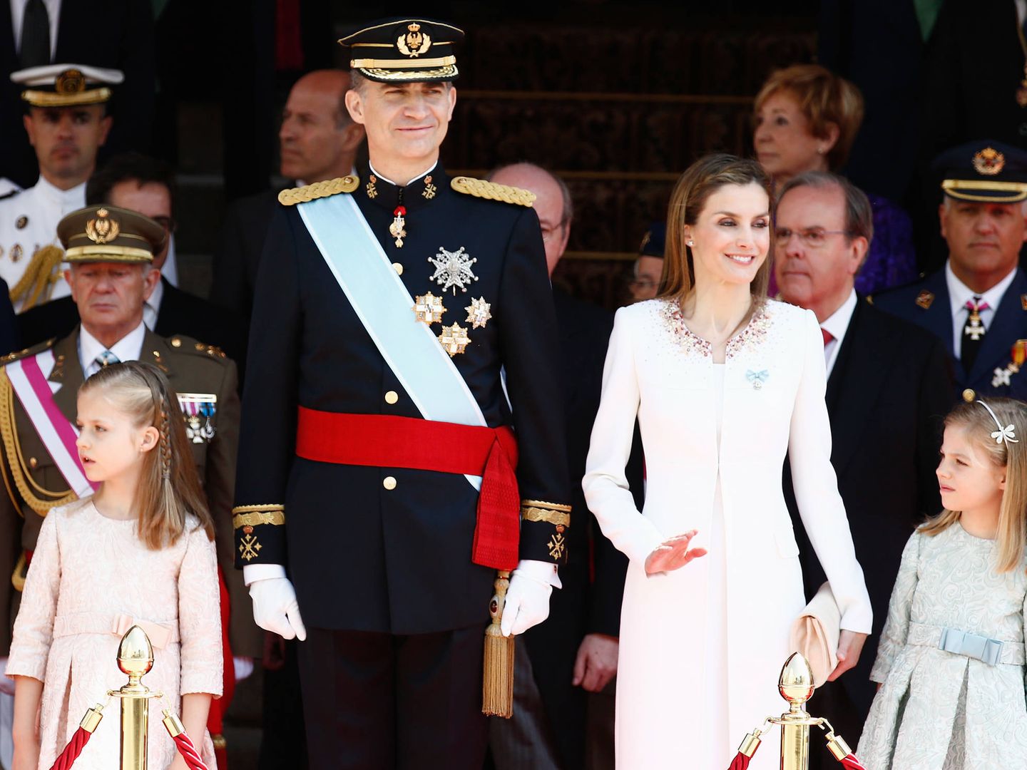 Cinco años de los reyes Felipe y Letizia. (Getty)