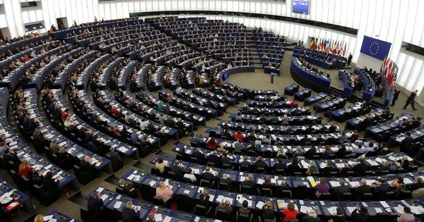 Foto: Vista del plenario del Parlamento Europeo, el pasado 26 de marzo en Estrasburgo. (Reuters)