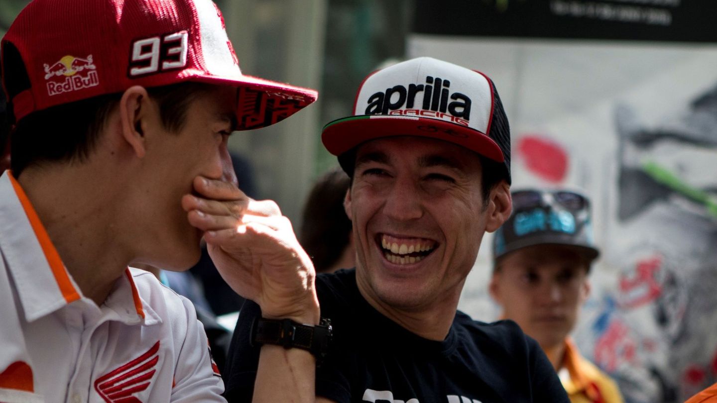 Aleix Espargaró y Marc Márquez durante el Mundial de 2018. (EFE/Quique García)