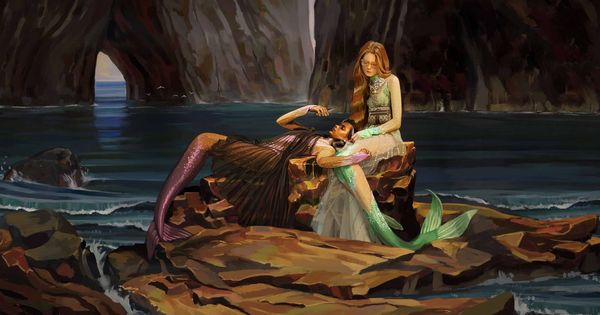 Foto: Sirenas en la ilustración de Ignasi Monreal para Gucci.