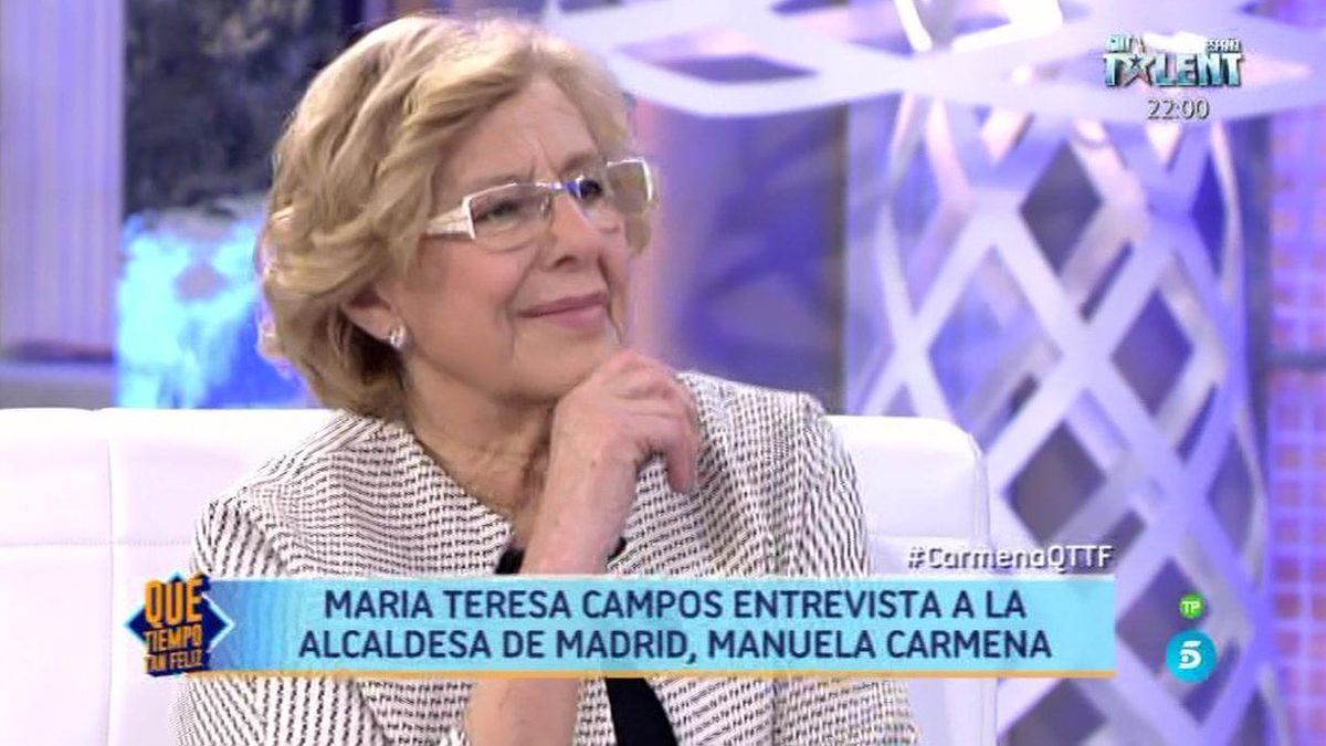 Manuela Carmena se 'confiesa' ante María Teresa Campos