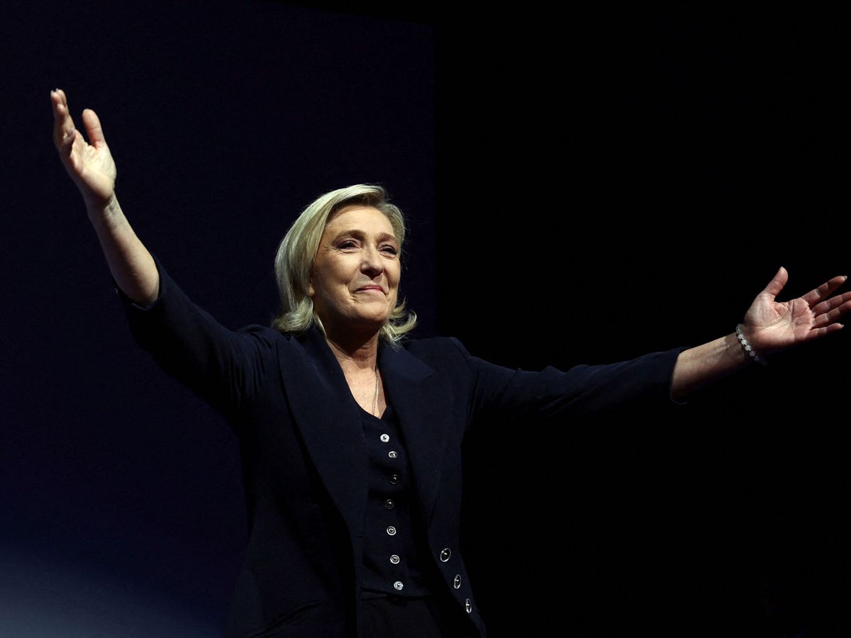 Foto: La líder de Agrupación Nacional, Marine Le Pen (REUTERS/Yves Herman)