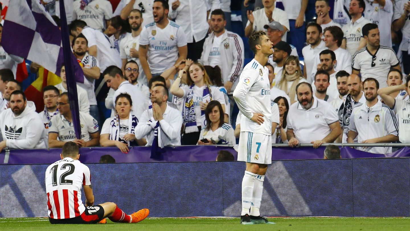 Cristiano, en un partido con el Real Madrid. (EFE)