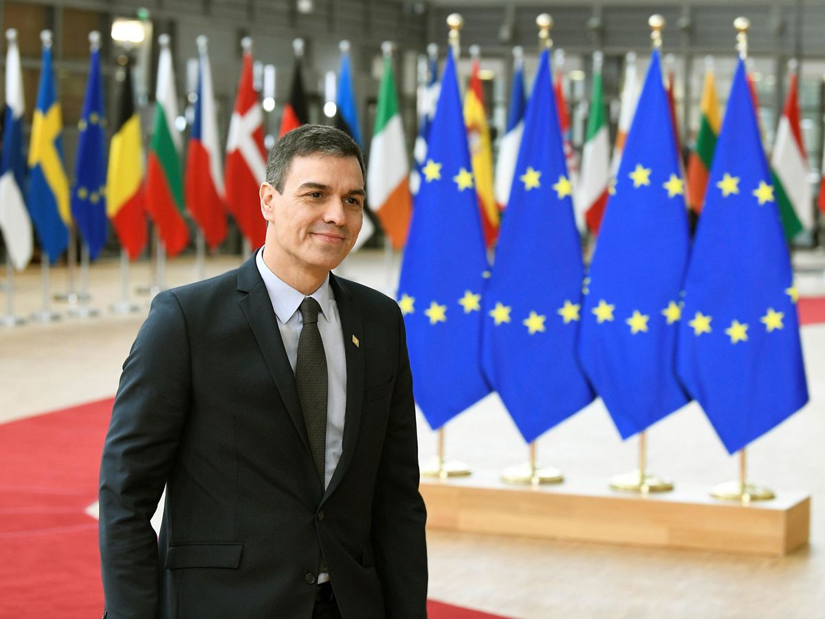 Foto: Pedro Sánchez en una cumbre de la UE. (EFE)