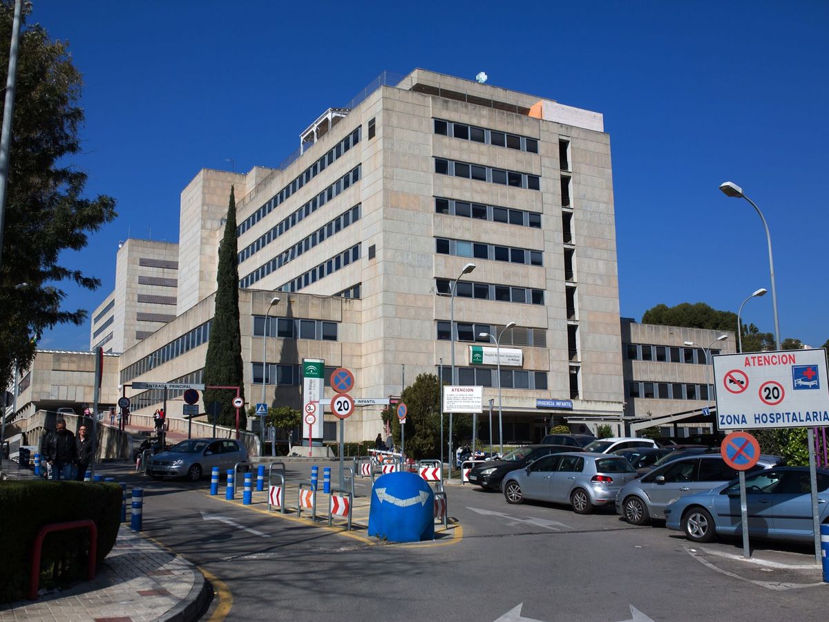 Foto: Fachada del Hospital Materno Infantil de Málaga (EFE).