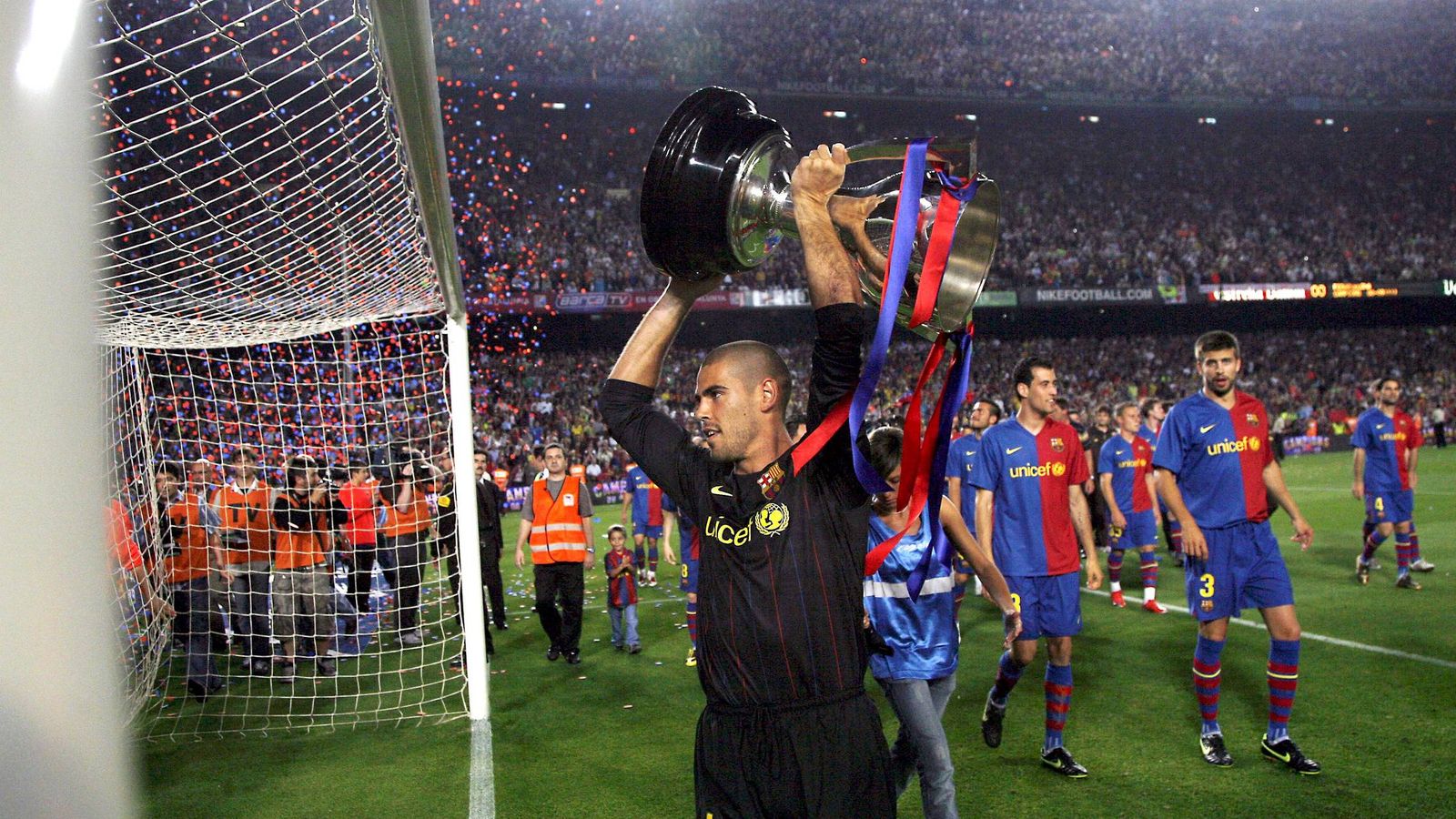 Foto: Víctor Valdés ganó tres 'Champions League' con el Barcelona. (EFE)