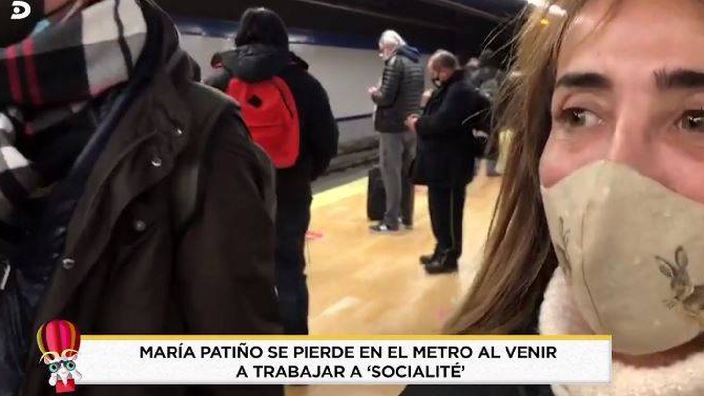 María Patiño, en 'Socialité'. (Mediaset España)