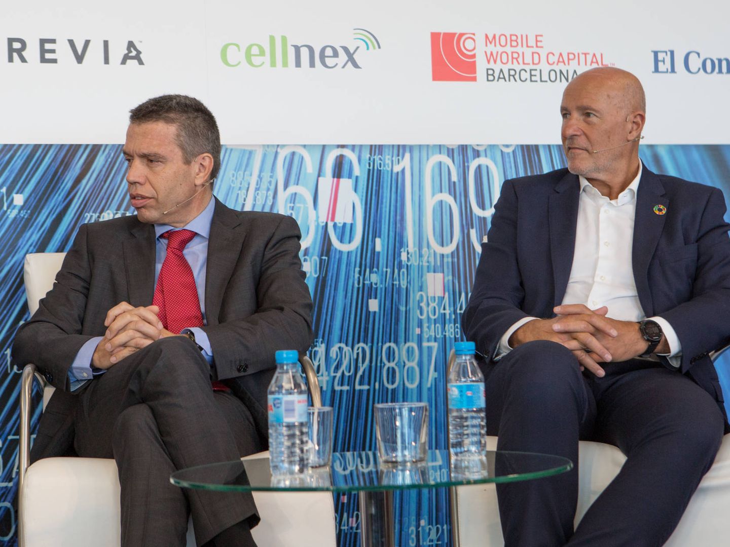 Albert Cuatrecasas, director general de Cellnex España, y Carlos Grau, director general de MWCapital.