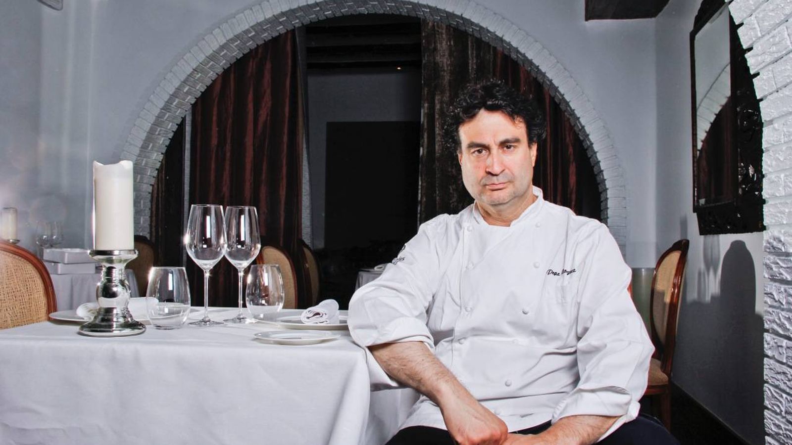 Foto: Pepe Rodríguez, en su restaurante El Bohío, en Toledo.