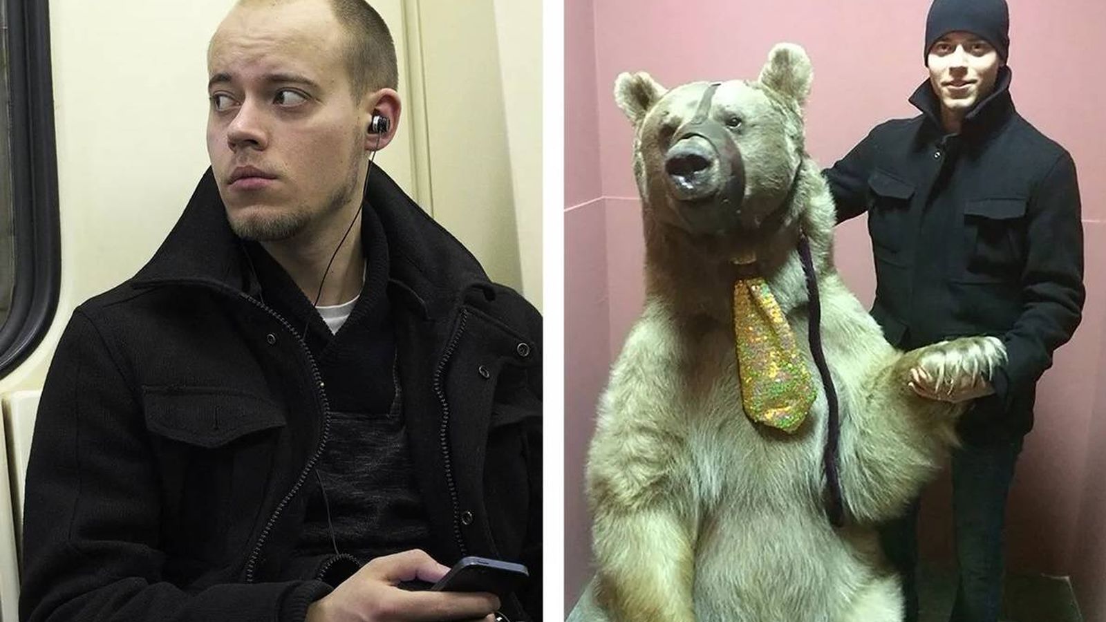 Foto: FindFace localizó el perfil de este hombre a raíz de una 'inocente' foto tomada en el metro (a la izquierda). (Foto: Egor Tsvetkov)