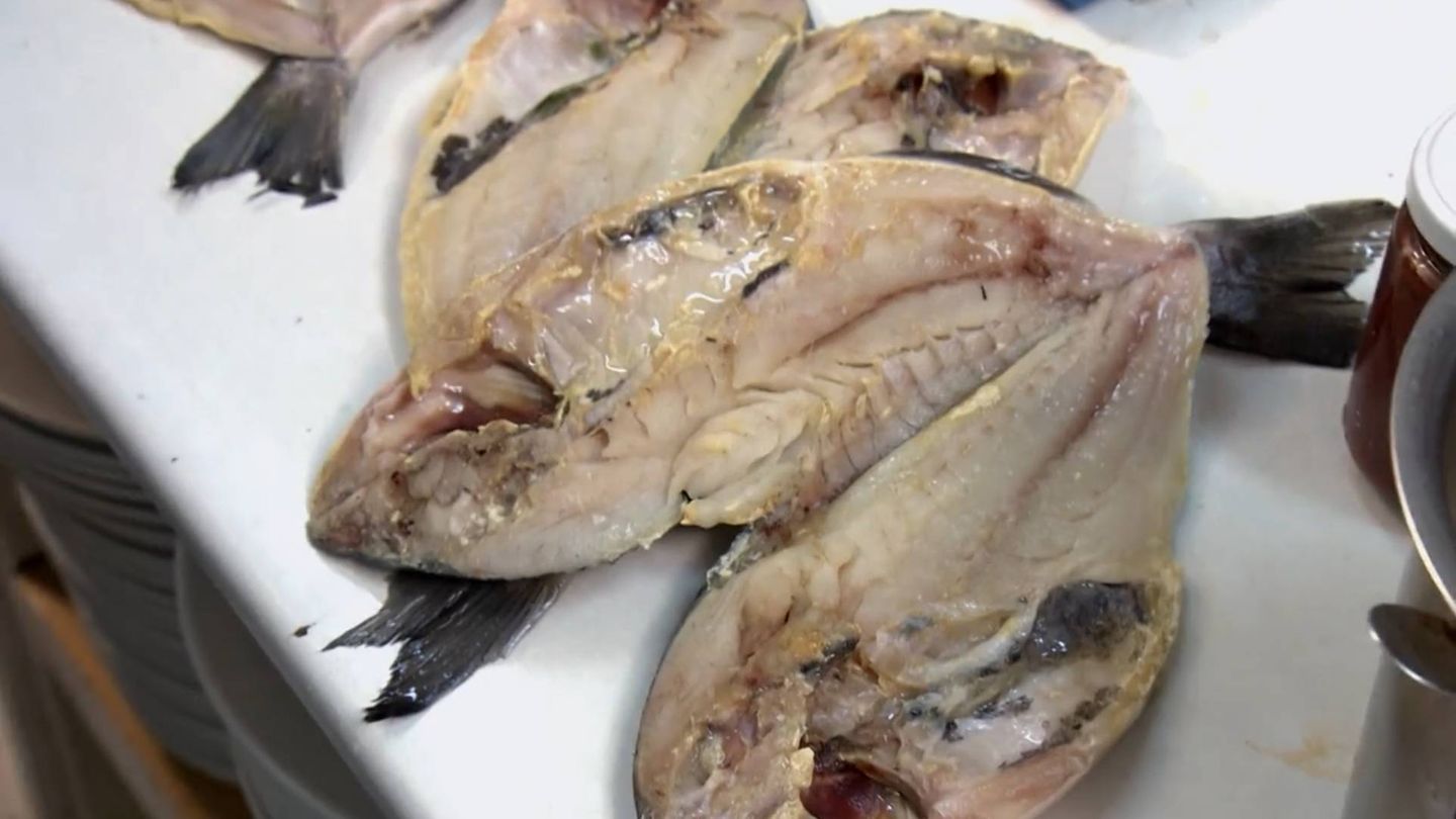 Estado del pescado del 'Rusiñol', en 'Pesadilla en la cocina'. (La Sexta)