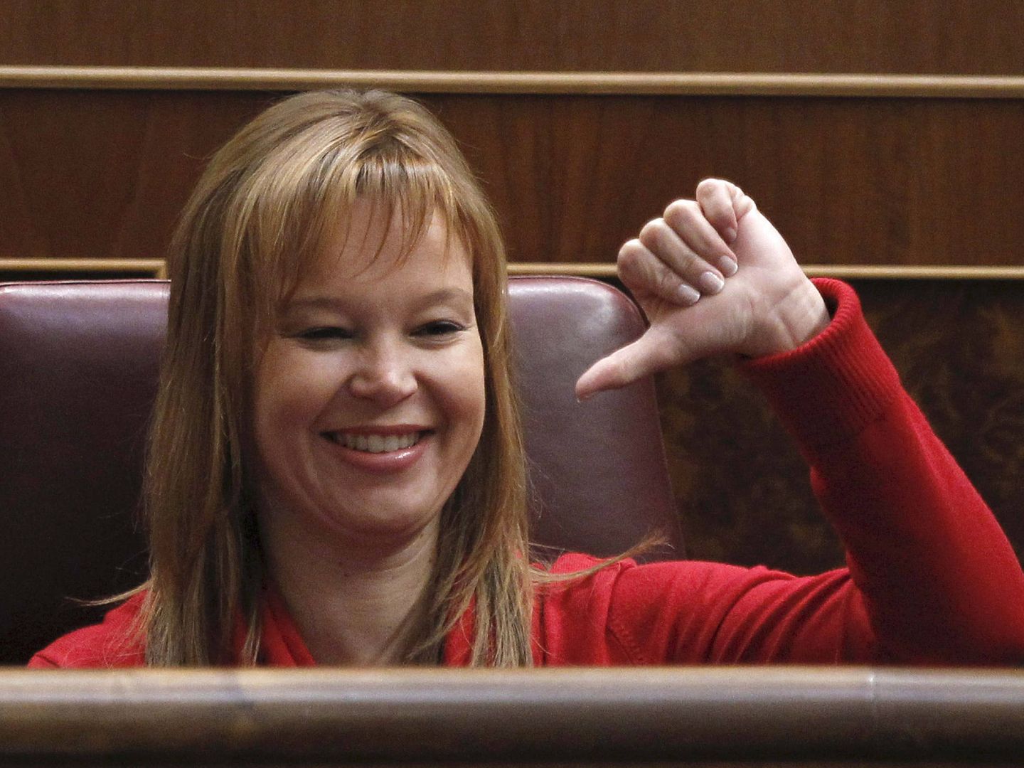 Leire Pajín, en el Congreso de los Diputados en 2012. (EFE)