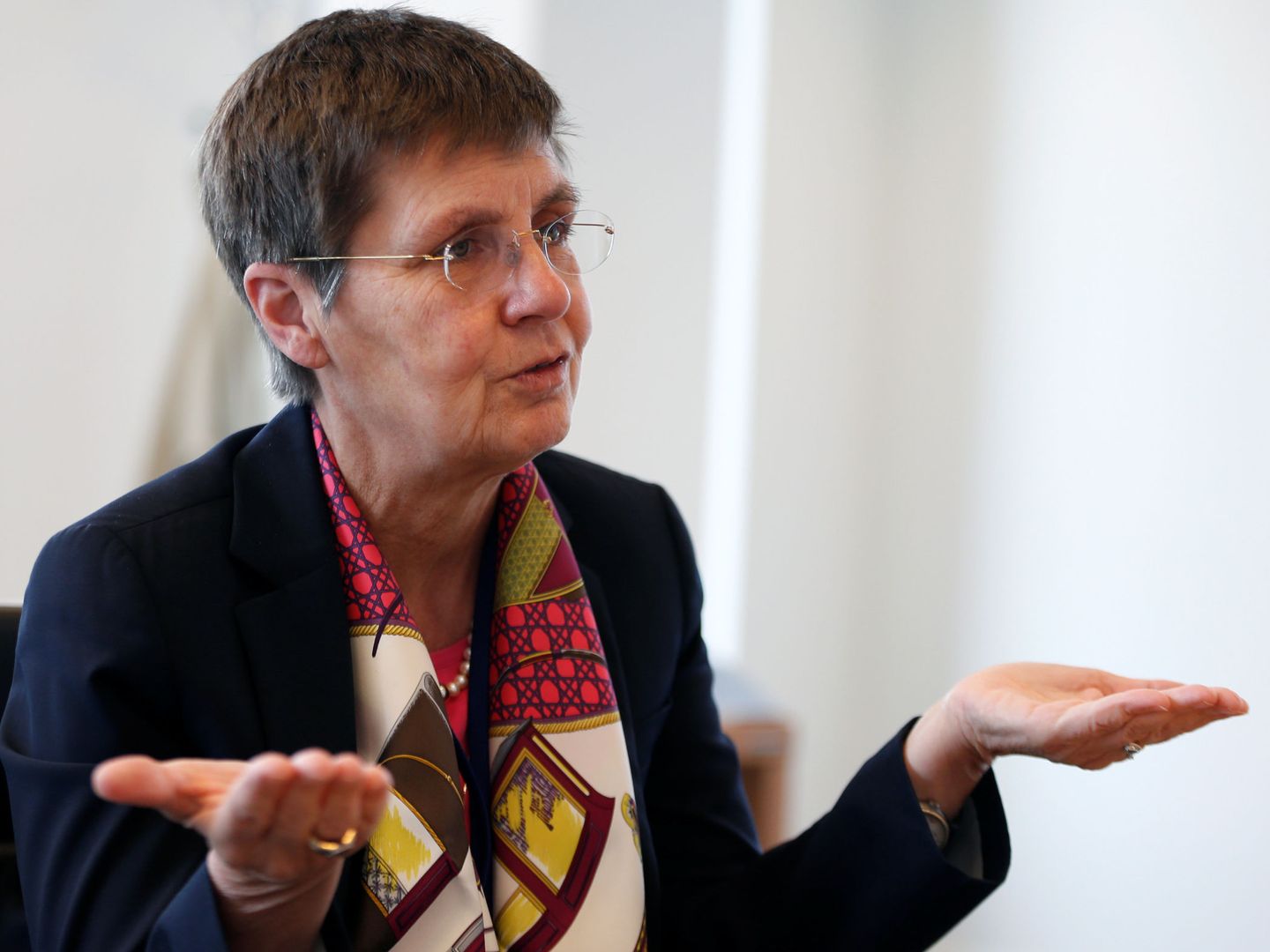 Elke König, presidenta de la Junta Única de Resolución bancaria. (Reuters)