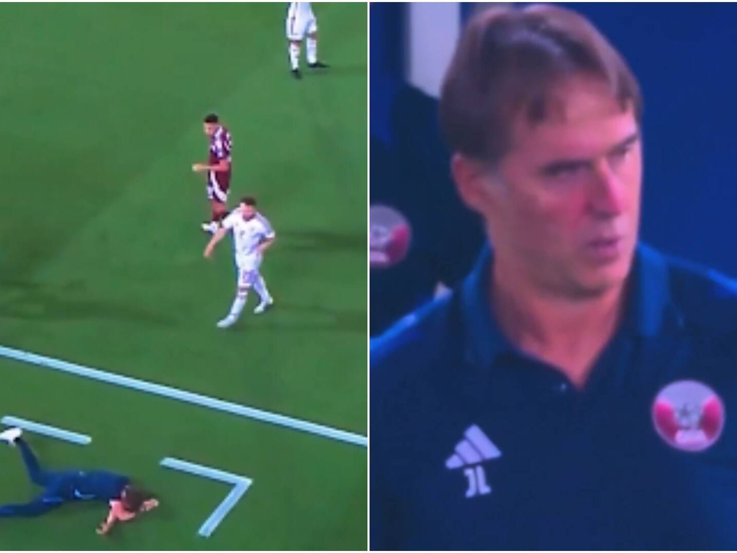 Lopetegui se queda KO tras un fuerte pelotazo en el día que hizo ...