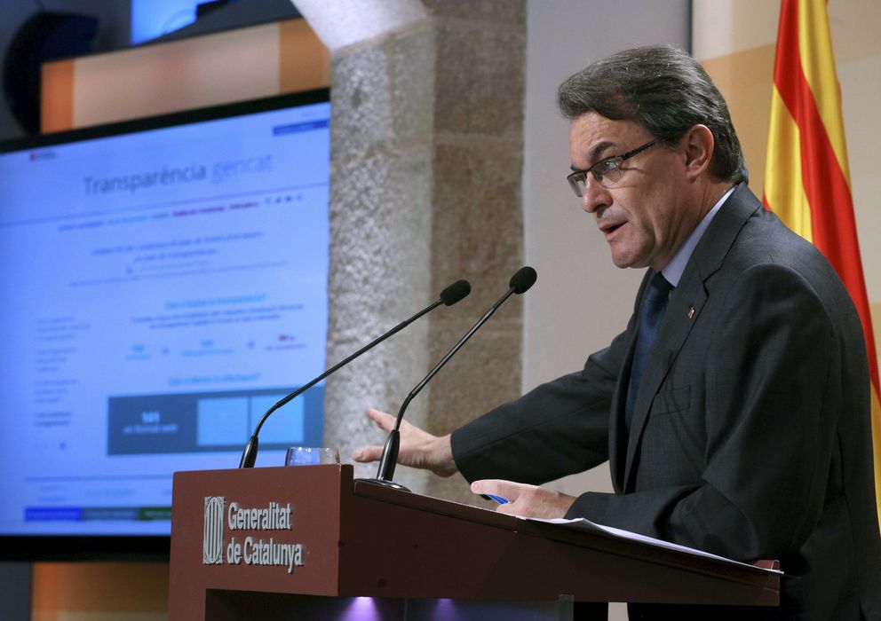 Foto: Artur Mas presenta un nuevo portal web sobre transparencia. (EFE)