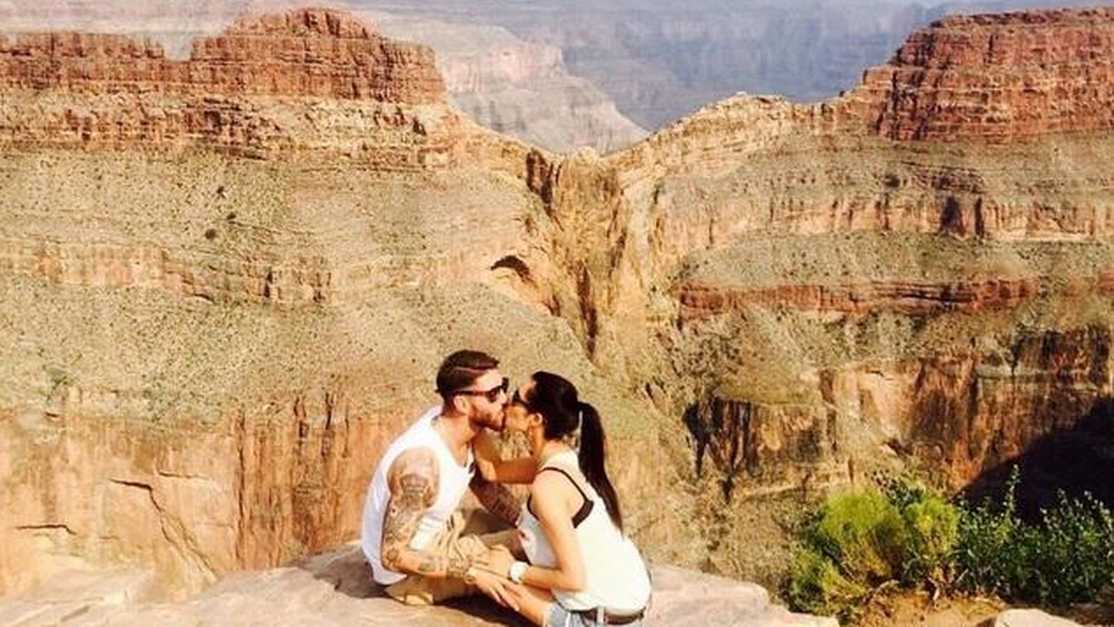 Foto: La pareja, en el Cañón del Colorado (Instagram)