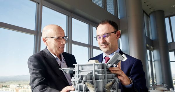 Foto: Carlos Fermín Menéndez Díaz (izquierda) y Antonio Corredor Molguero (derecha), nominados al Premio Inventor Europeo 2019.
