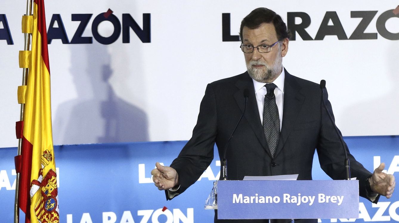 Mariano Rajoy, en un foro de 'La Razón' celebrado esta semana. (EFE)