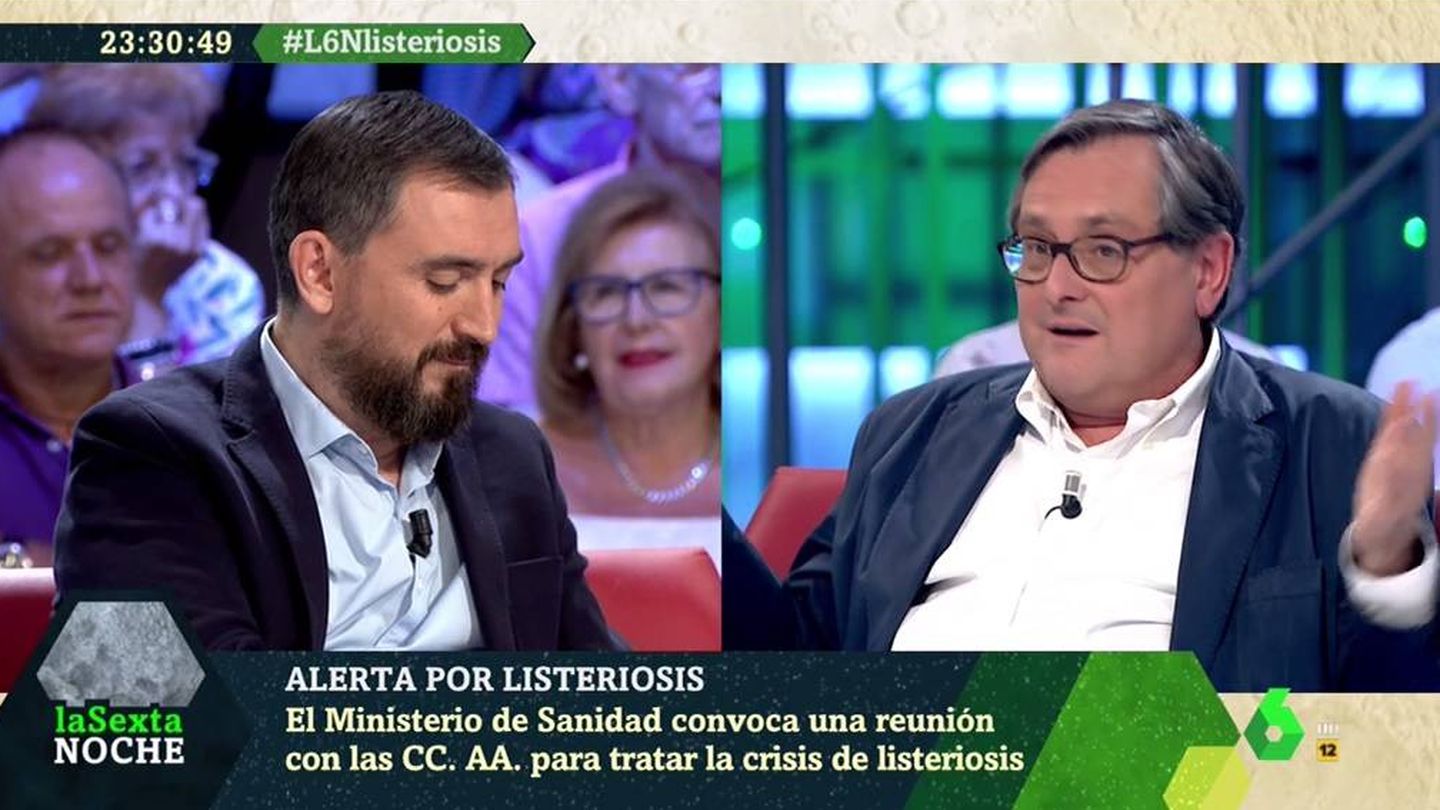 Ignacio Escolar y Marhuenda, en 'La Sexta noche'. (Atresmedia).