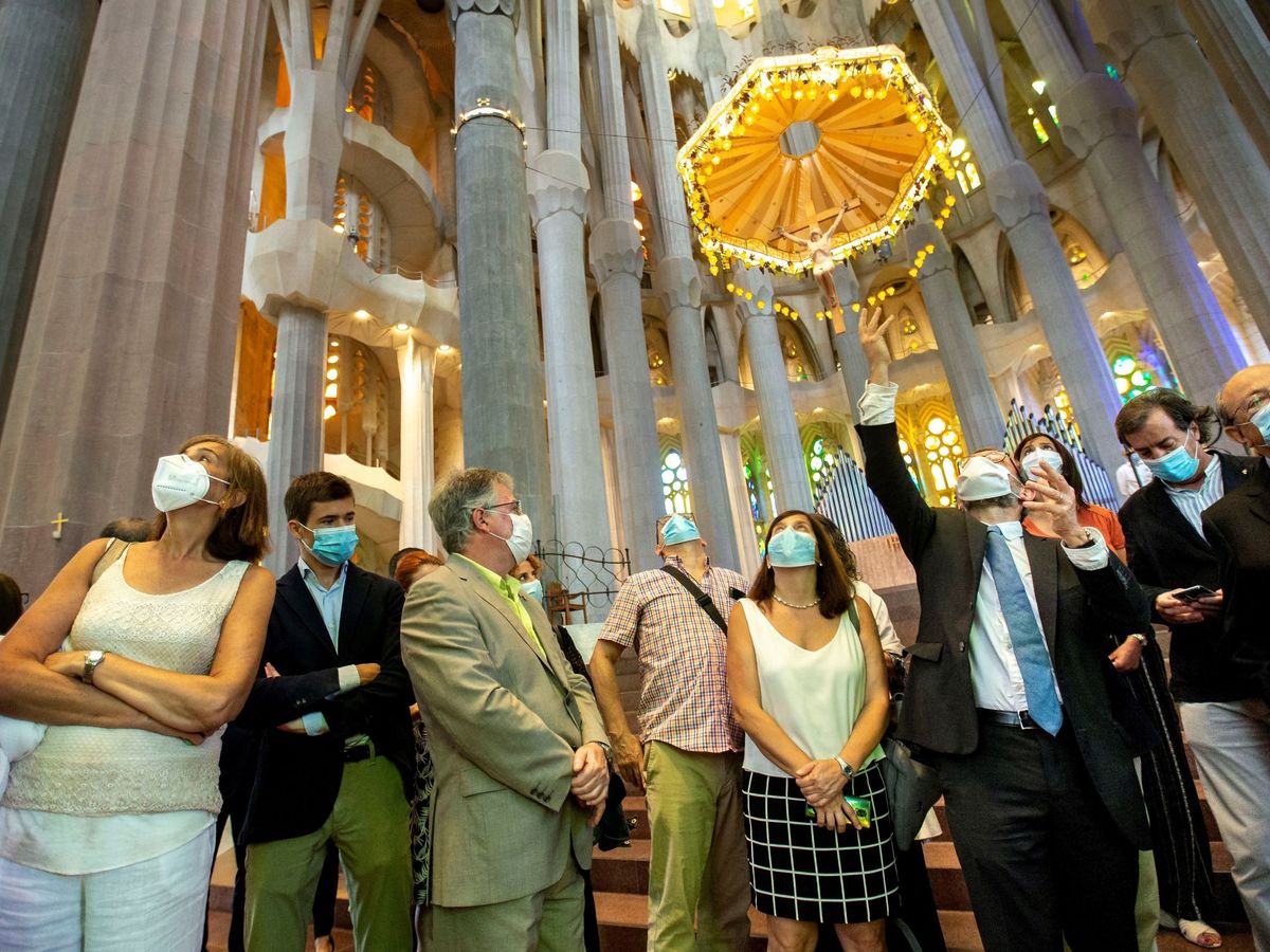 Foto: Reapertura de las visitas a la Sagrada Familia de Barcelona. (EFE)