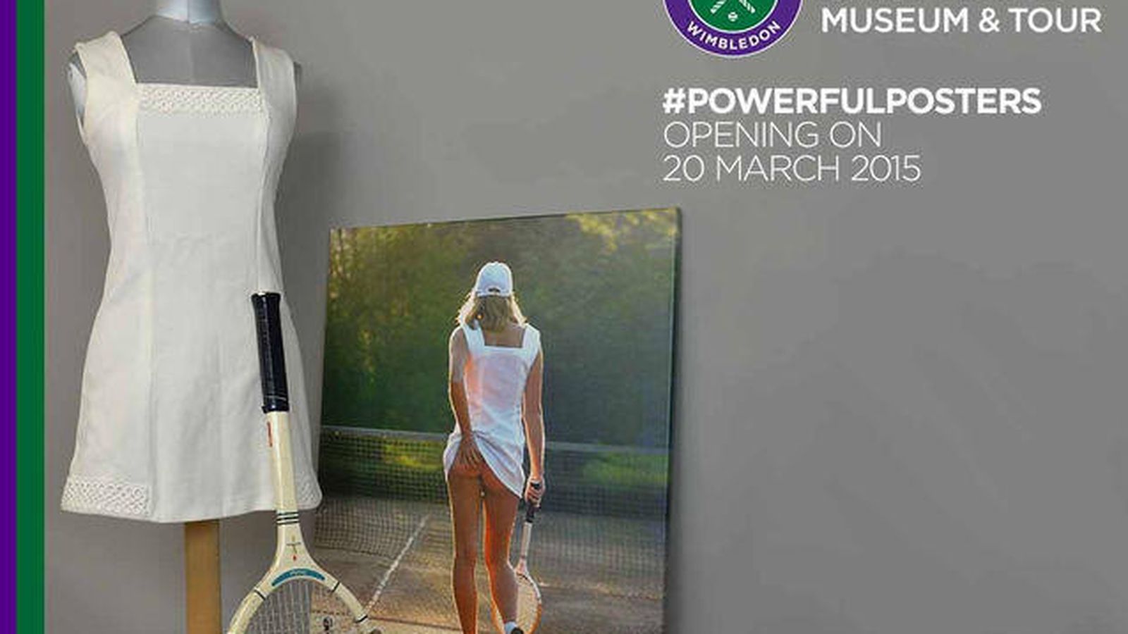 Foto: El cartel de Wimbledon tachado de "sexista" en el que se muestra el trasero de una tenista 