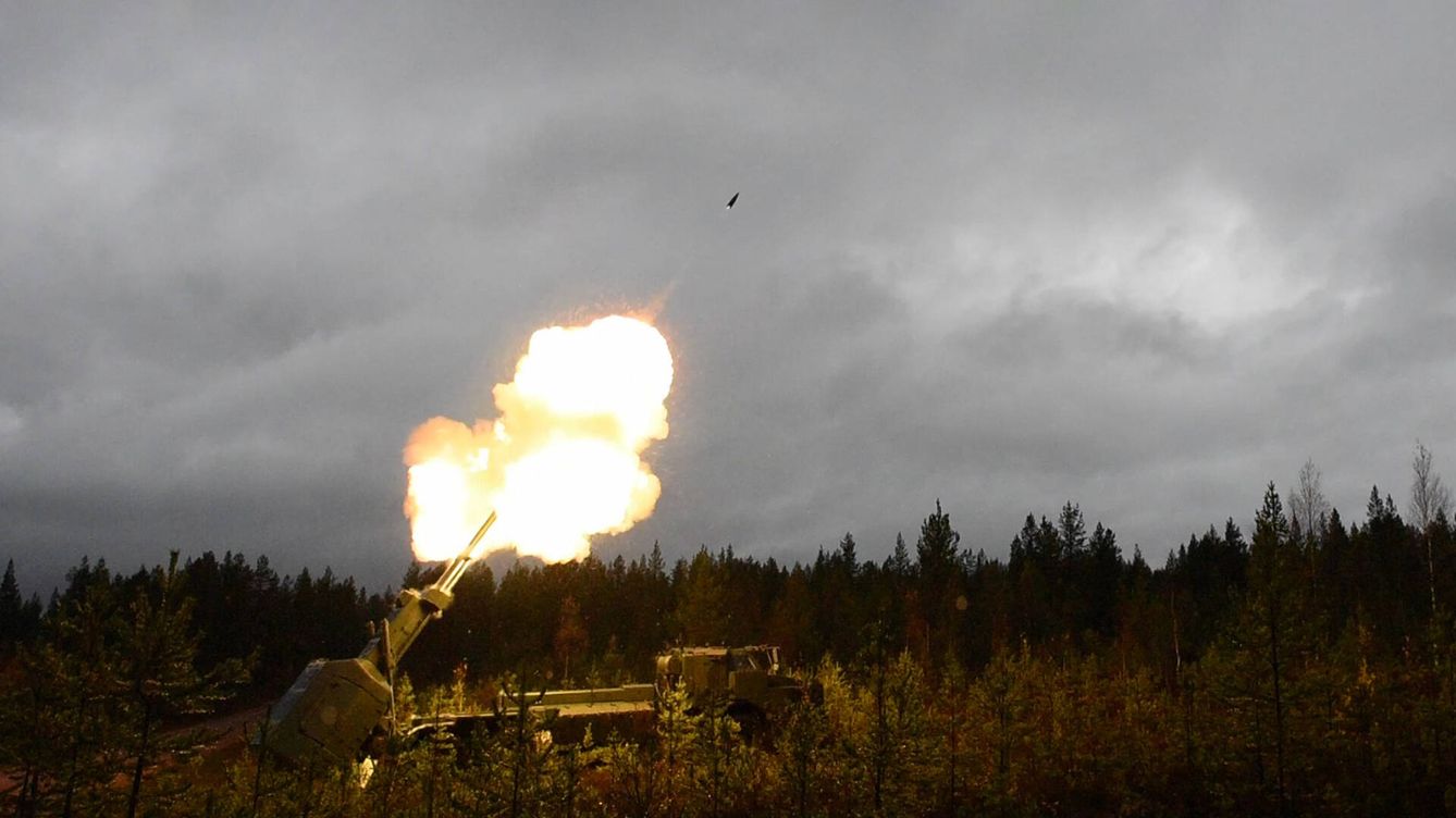Foto: Test de artillería de la compañía de defensa noruega Nammo. (Nammo) 