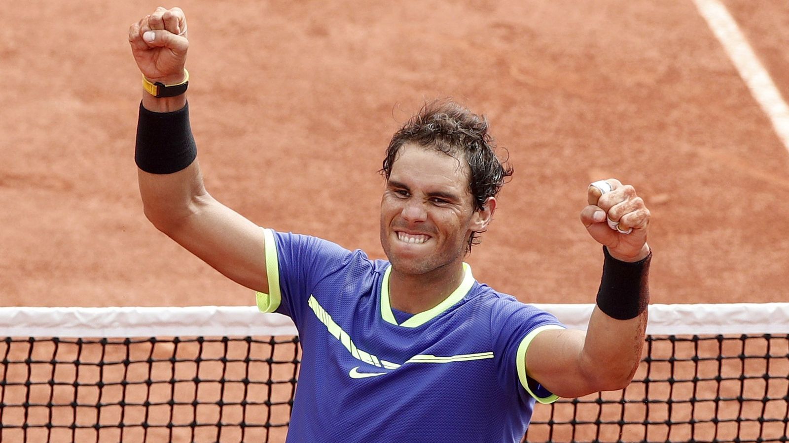 Foto: Rafa Nadal en Roland Garros.