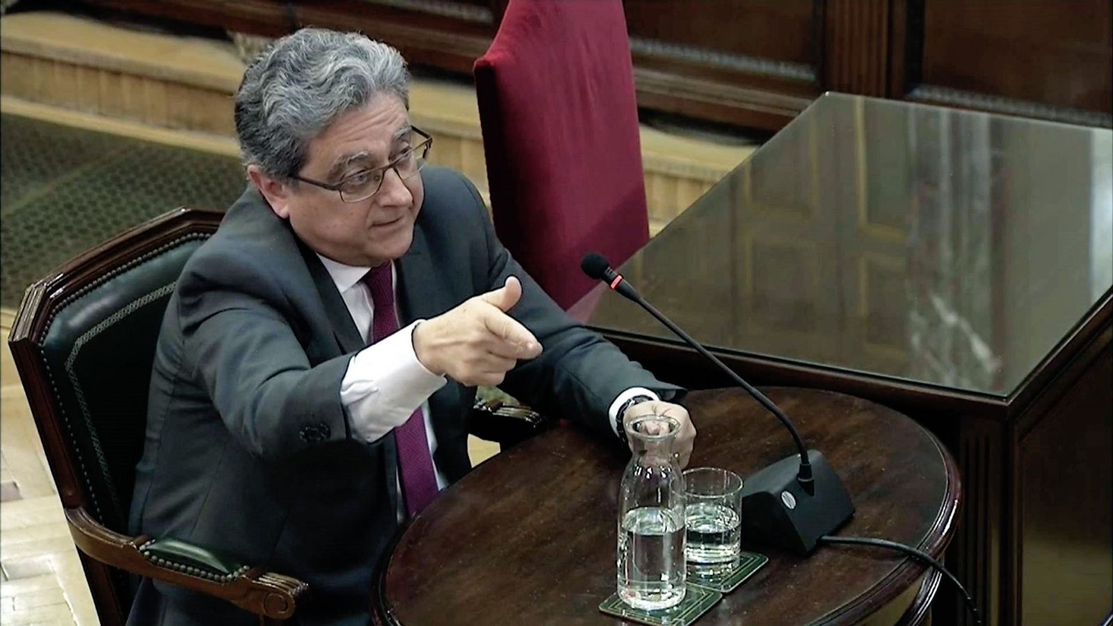 Foto: Captura de la señal del Tribunal Supremo del exdelegado del Gobierno Enric Millo. (EFE)