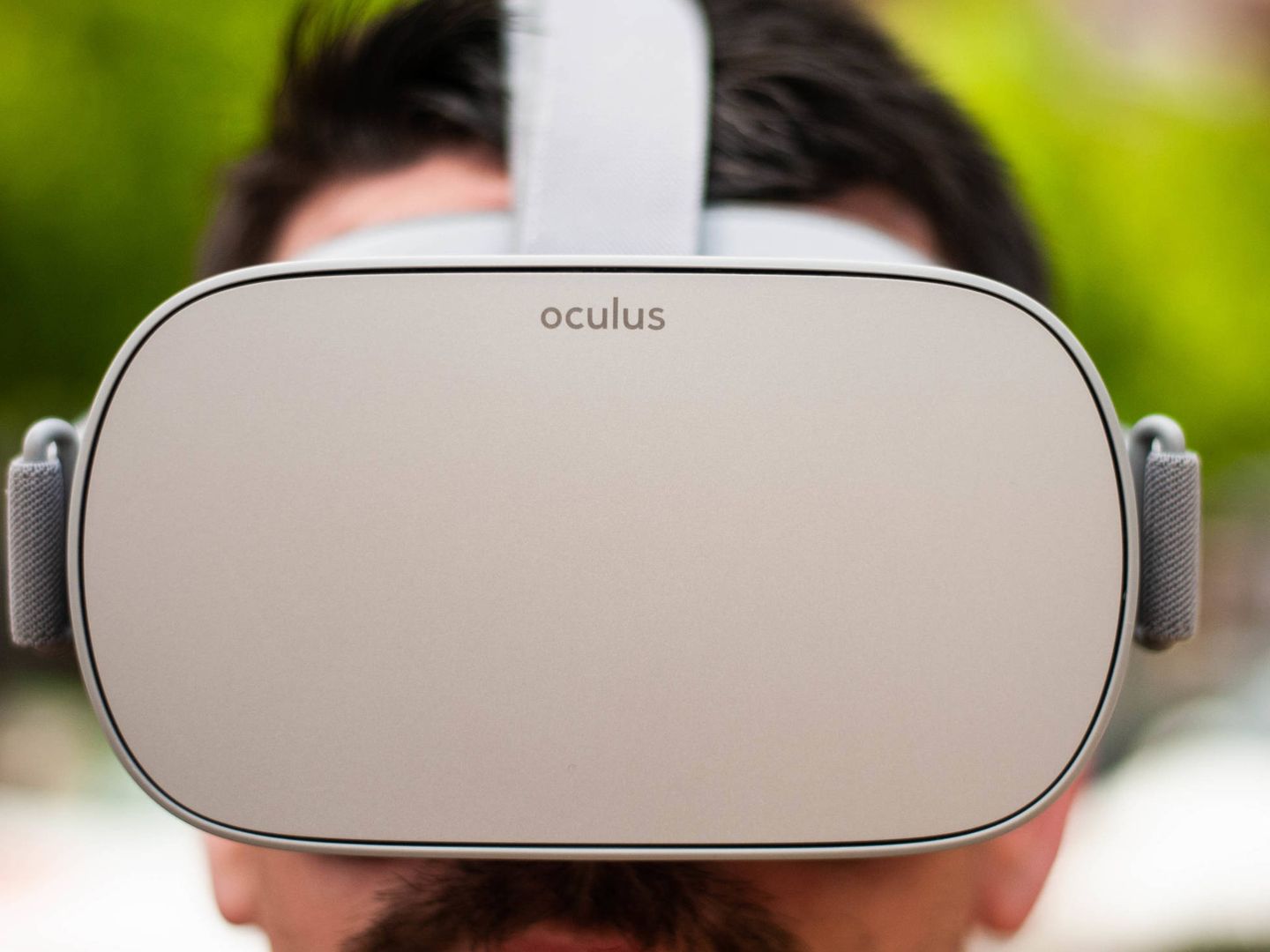 Frontal de las Oculus Go. (C. Castellón)