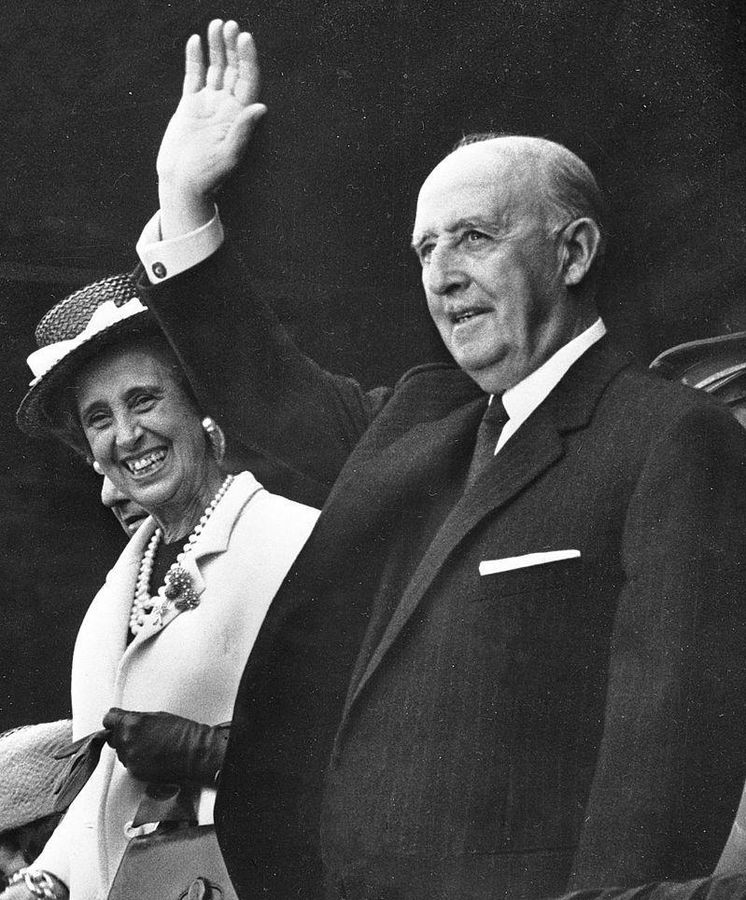 Foto: Francisco Franco y Carmen Polo.
